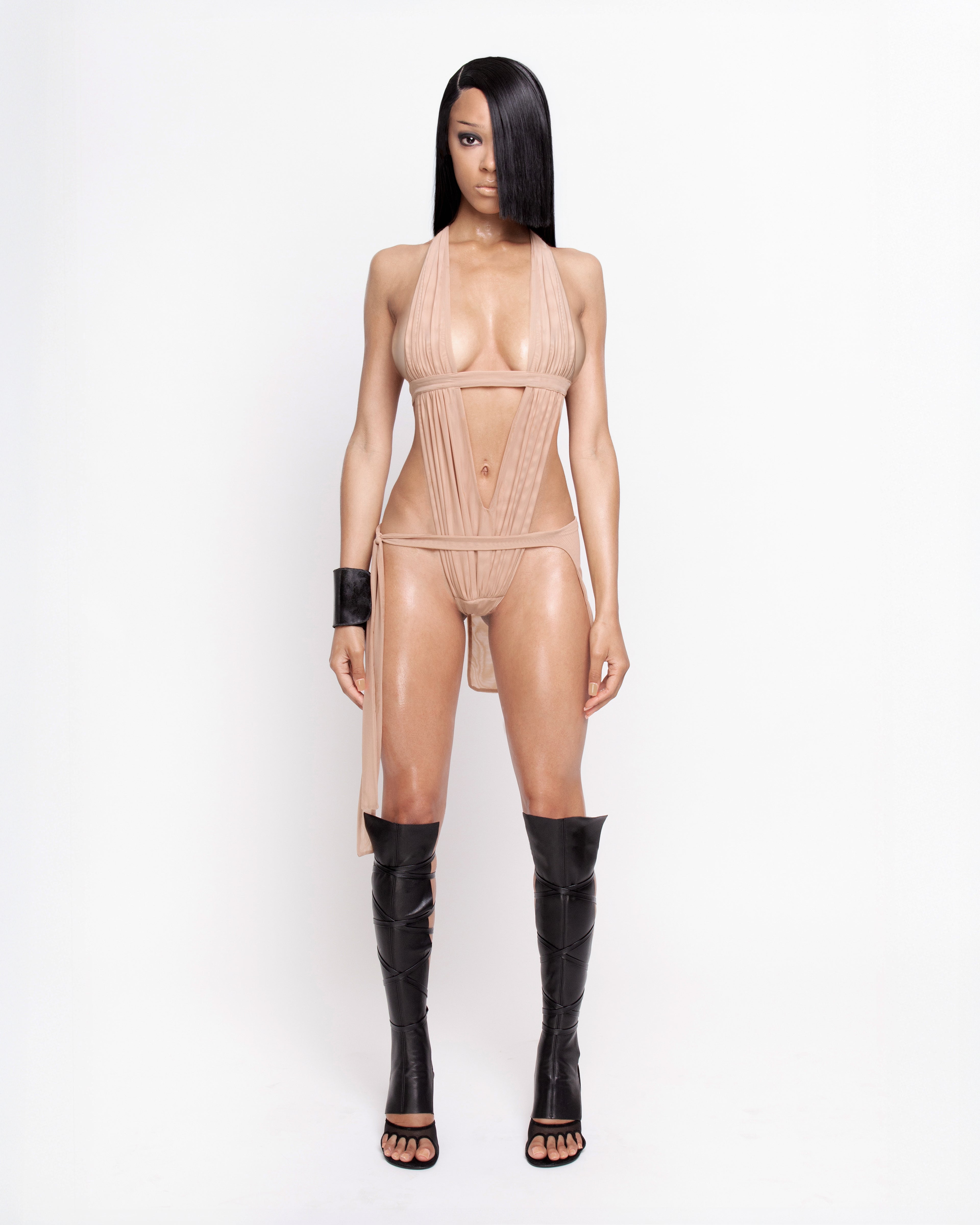 'GAYLESUIT' SWIMWEAR SARONG - FLESH